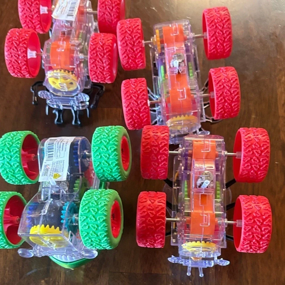 Insect-Themed Toy Cars Set - Red, Black, Green, Yellow